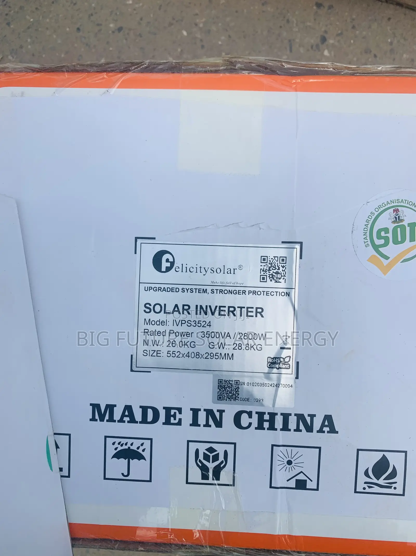 3.5kva Felicity Solar Inverter 24v