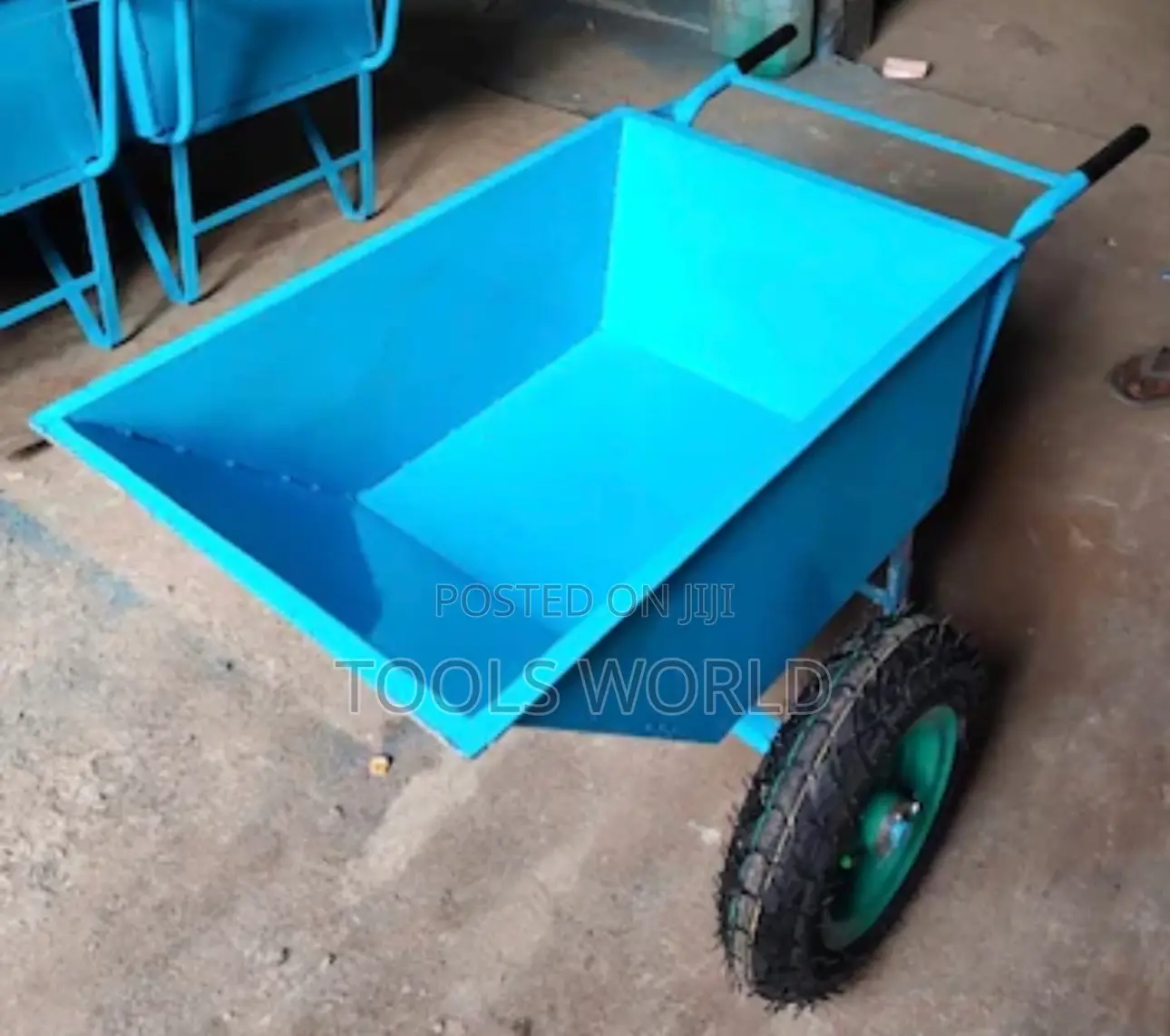 Heavy Duty Concrete Dual Wheel Barrow