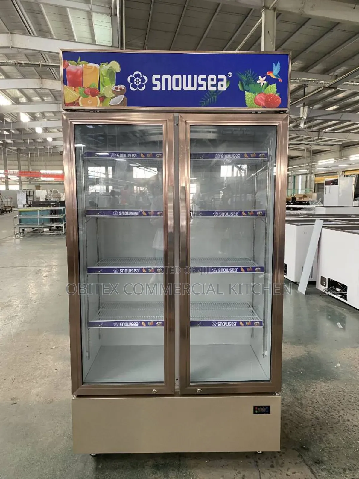 Industrial Display Chiller Double Doors Is Available 4sale