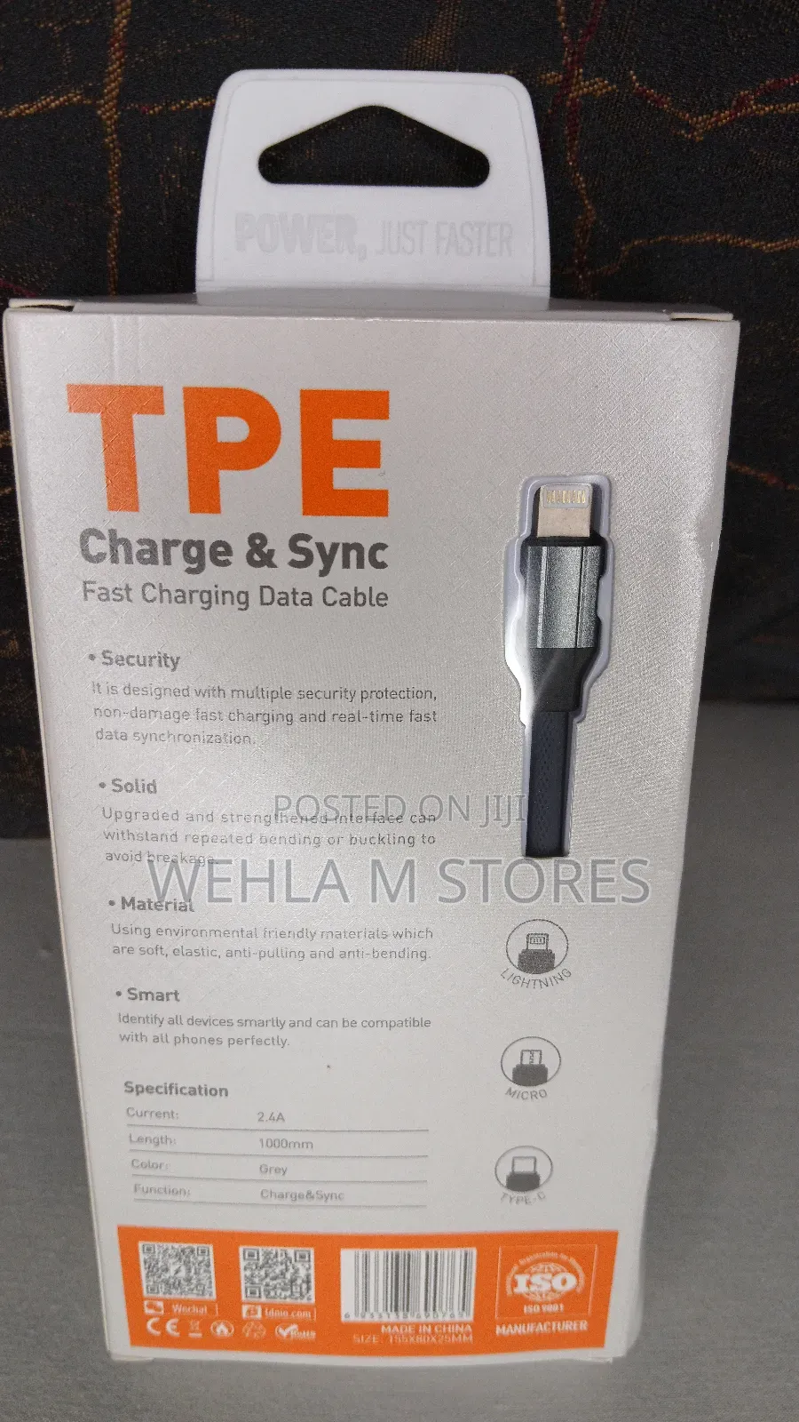 Ldnio Tpe Charge Sync Fast Charging Data iPhone Cable