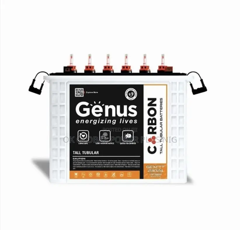 Genus 230ah/12v Carbon Tubular Battery