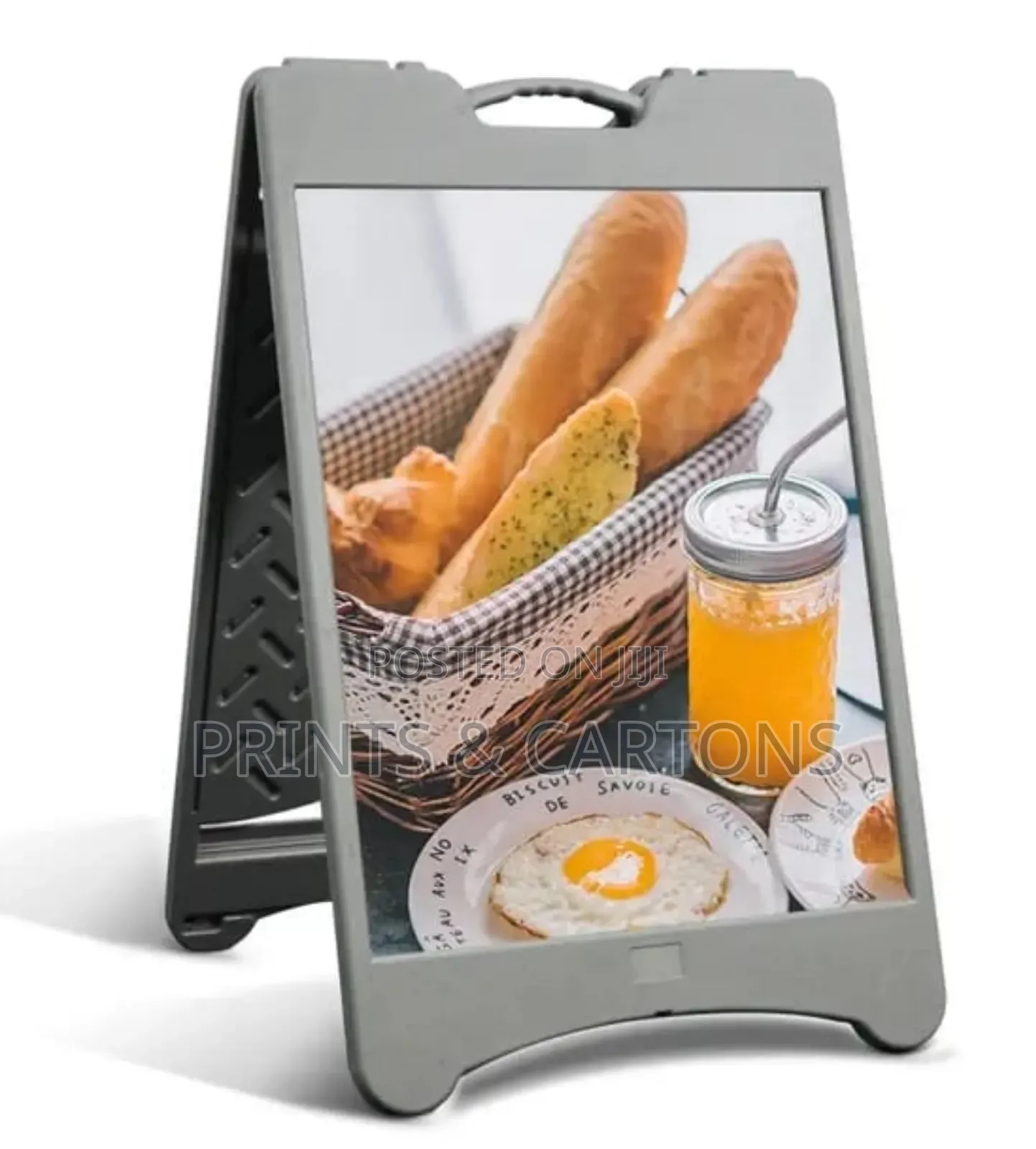 A-Frame Information Showcase Stand for Restaurants