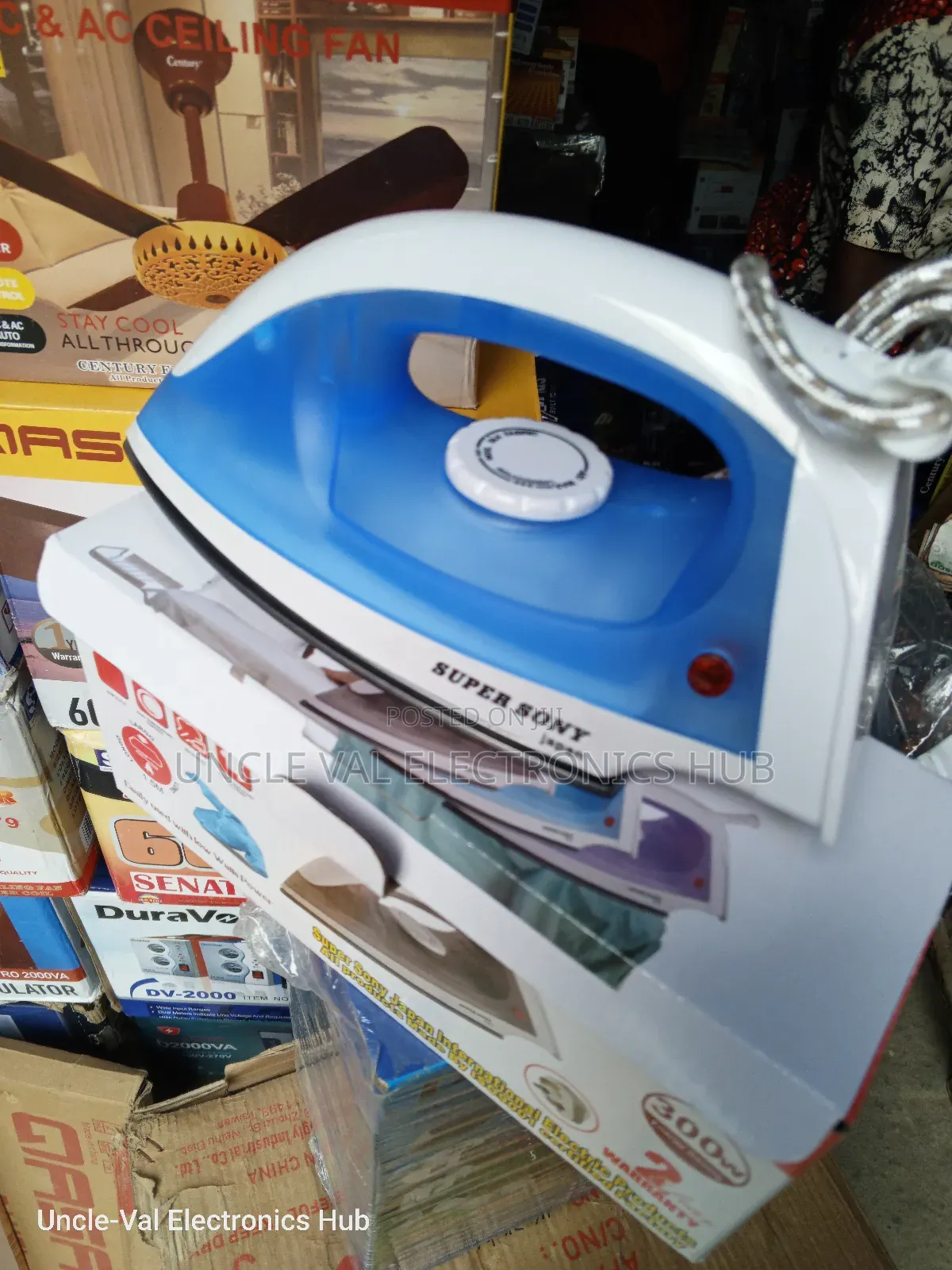 Super Sony 300W Inverter Dry Pressing Iron