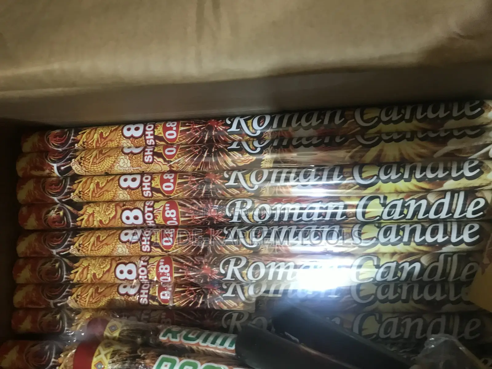 6(Sticks)8shot Roman Candle Firework Knockout