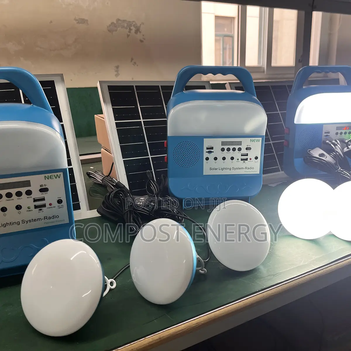 Solar Powered Lamp Portable Led Light Bulbs Rechargeable