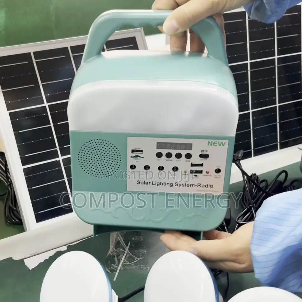 Solar Powered Lamp Portable Led Light Bulbs Rechargeable