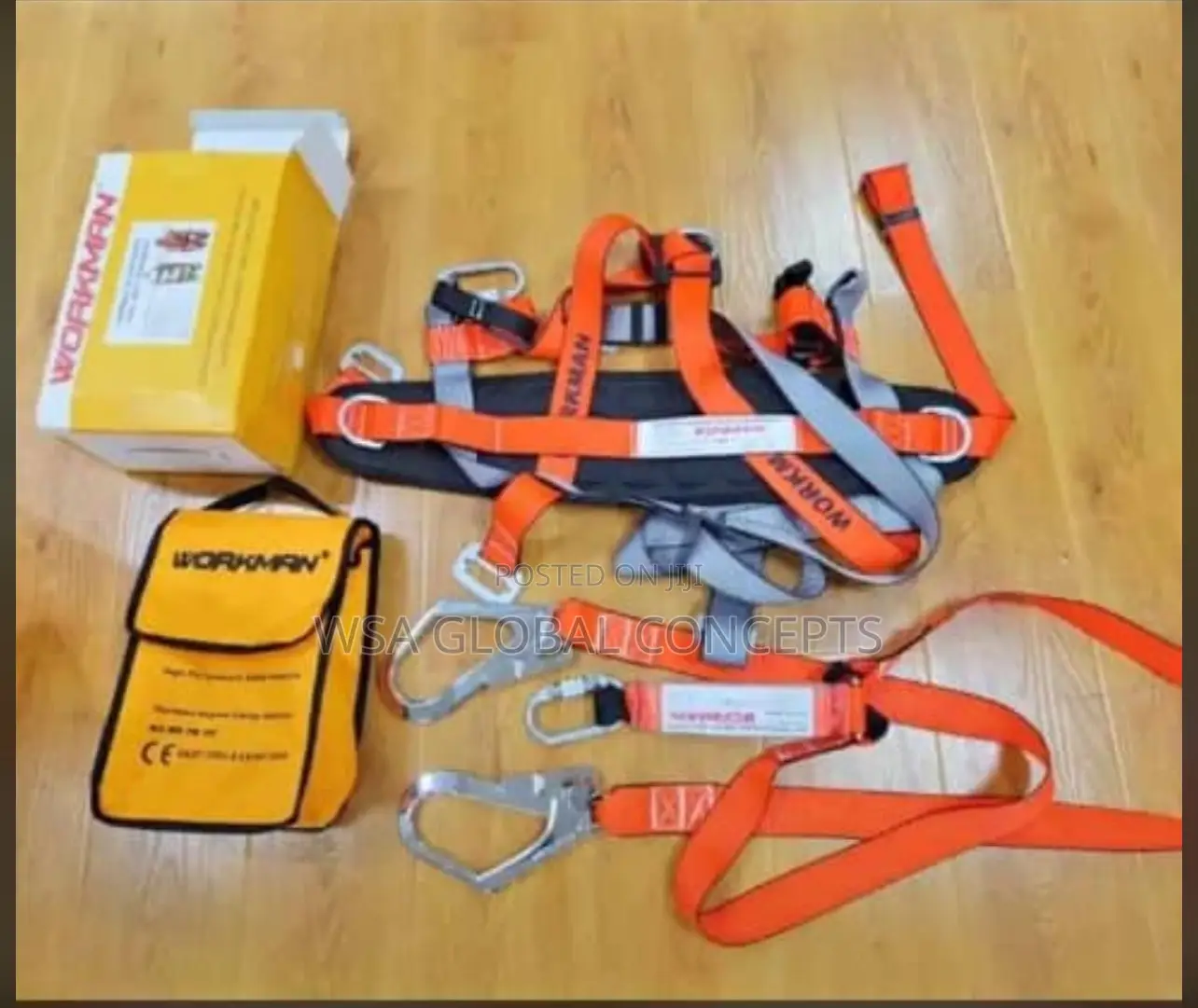 Work Man Safety Full Body Harness With Double Hook
