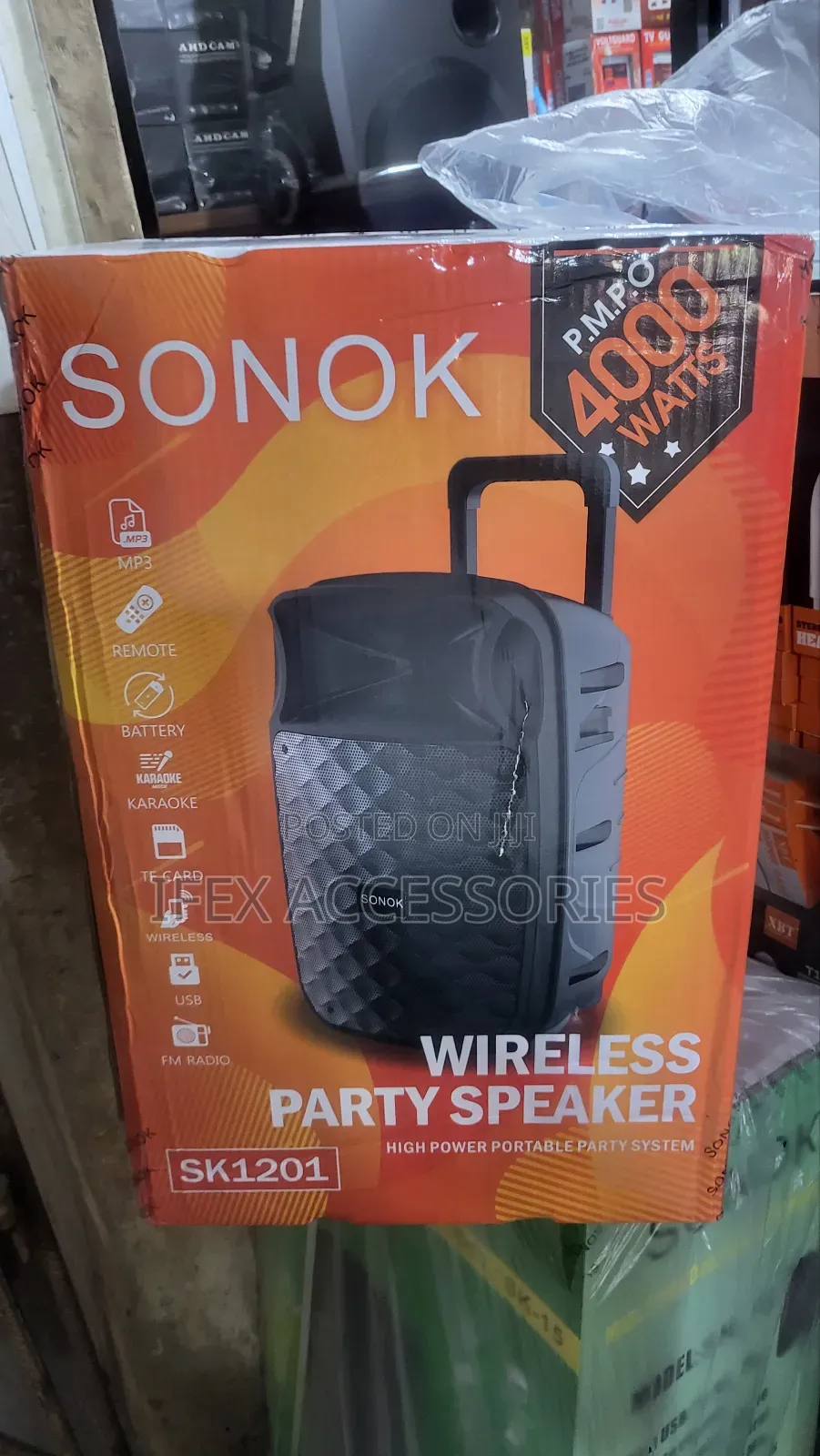 SONOK 12'' Bluetooth Rechargeable Public Address System Mi