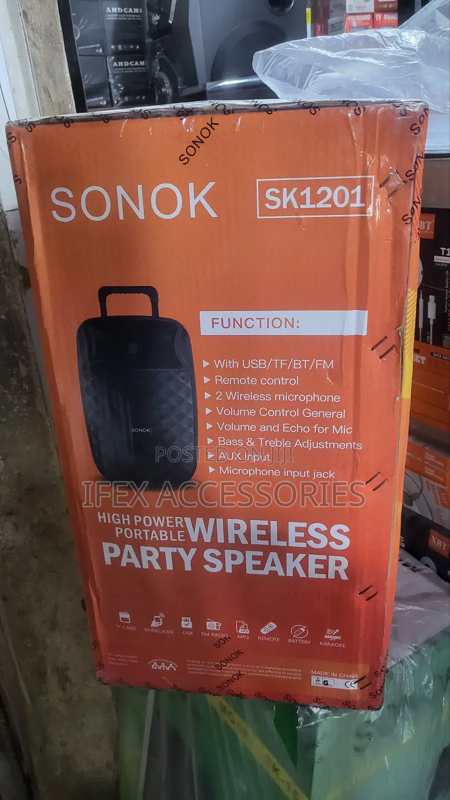 SONOK 12'' Bluetooth Rechargeable Public Address System Mi
