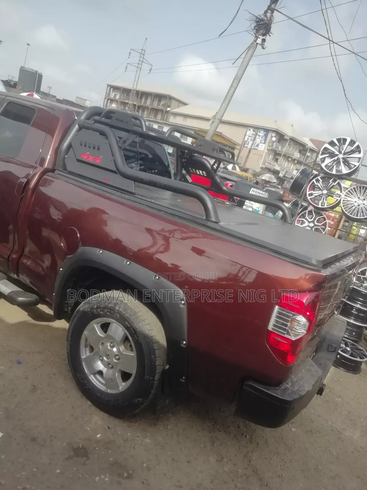 Fiber Folding Cover With Off Road Spoiler for Tundra _-:=1*