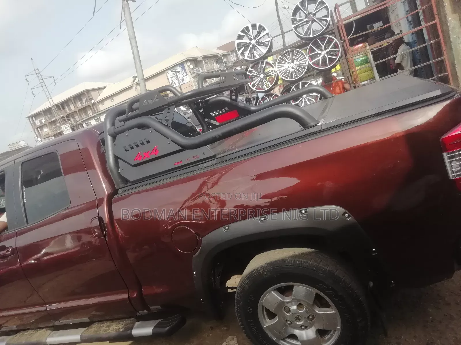 Fiber Folding Cover With Off Road Spoiler for Tundra _-:=1*