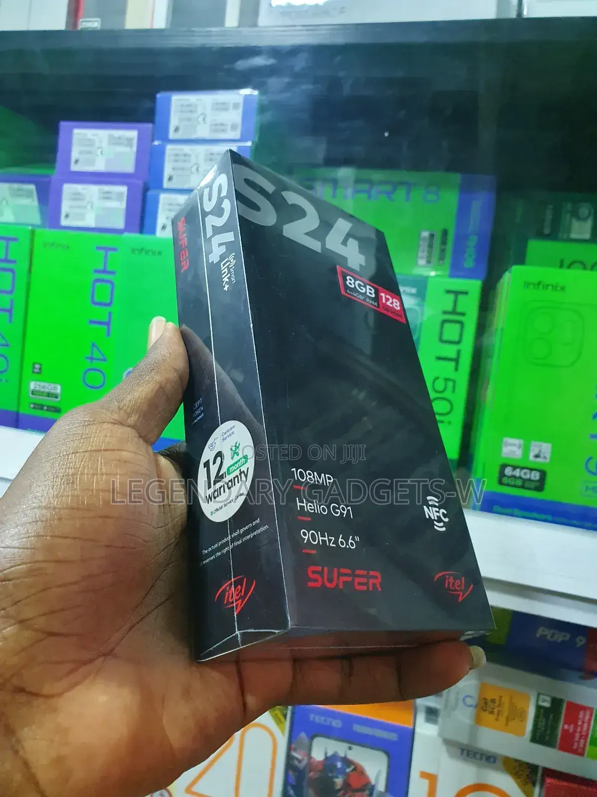New Itel S24 128 GB Black