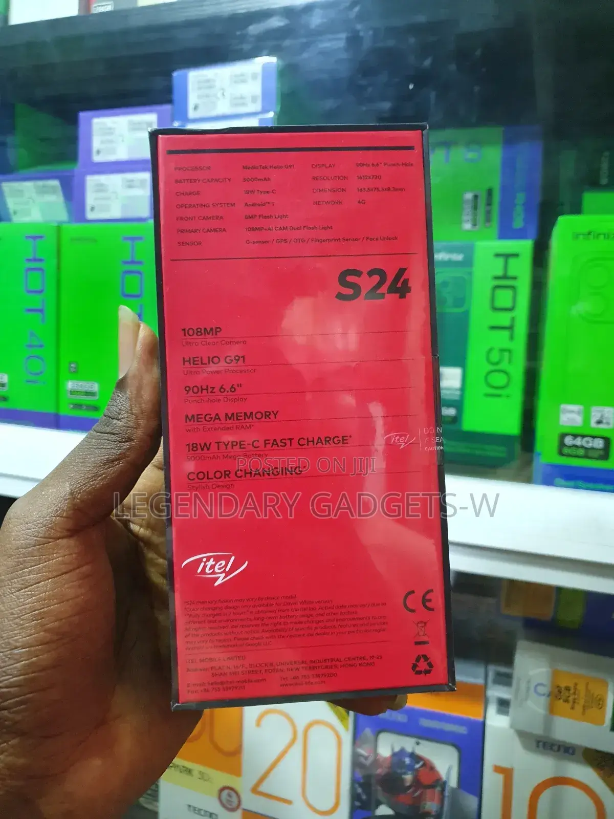 New Itel S24 128 GB Black