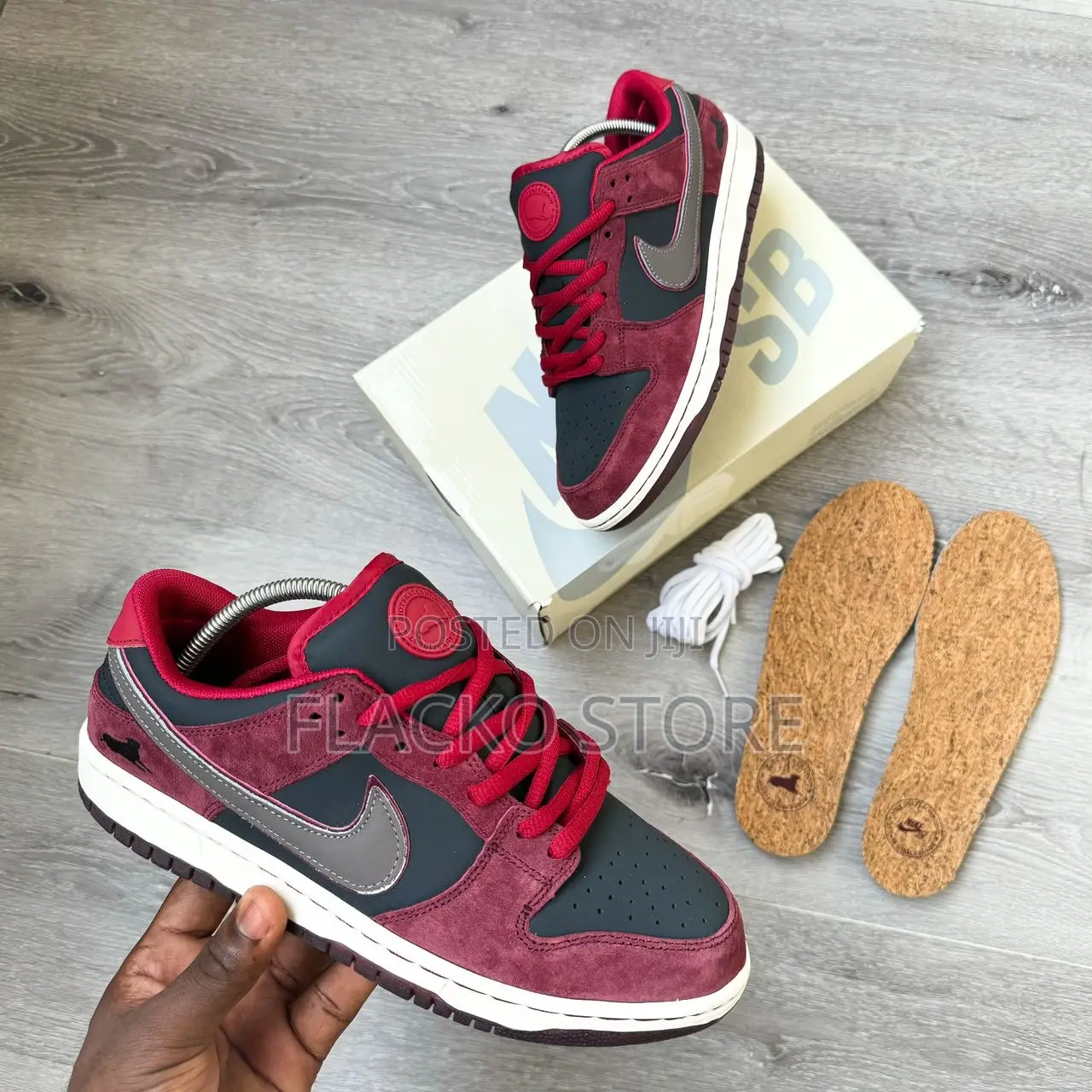 Original Riot Skateshop X Nike Sb Dunk Low Mahogany Sneakers