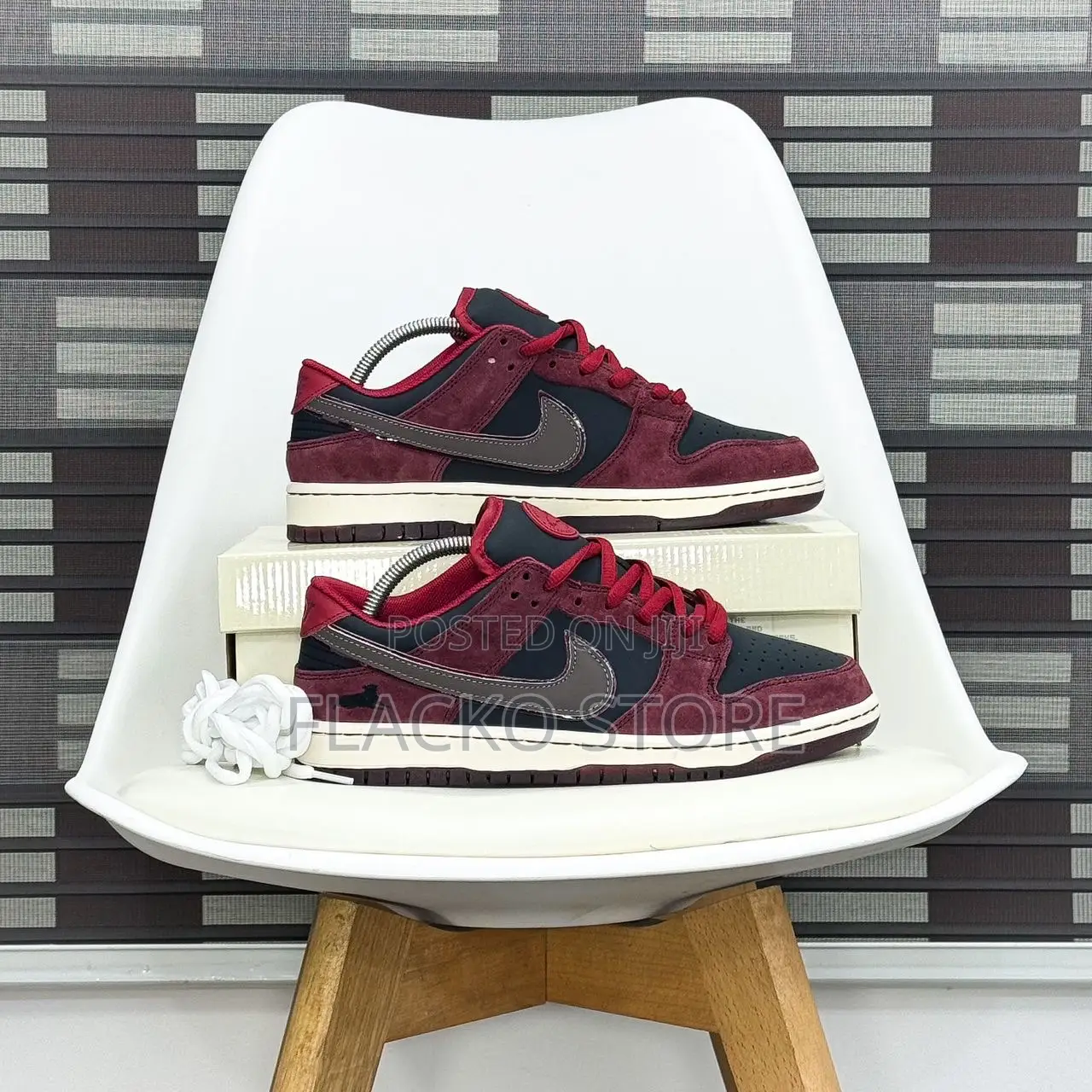 Original Riot Skateshop X Nike Sb Dunk Low Mahogany Sneakers