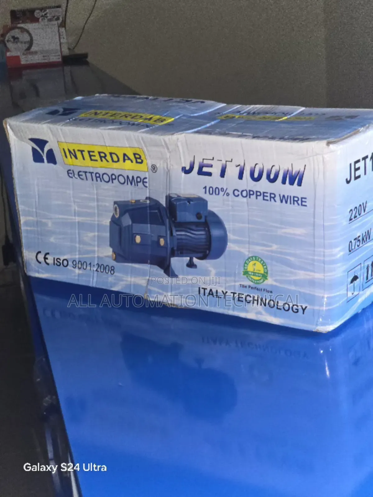 Interdab Surface Water Pump 1hp | 100%Corper Coil |JET100M