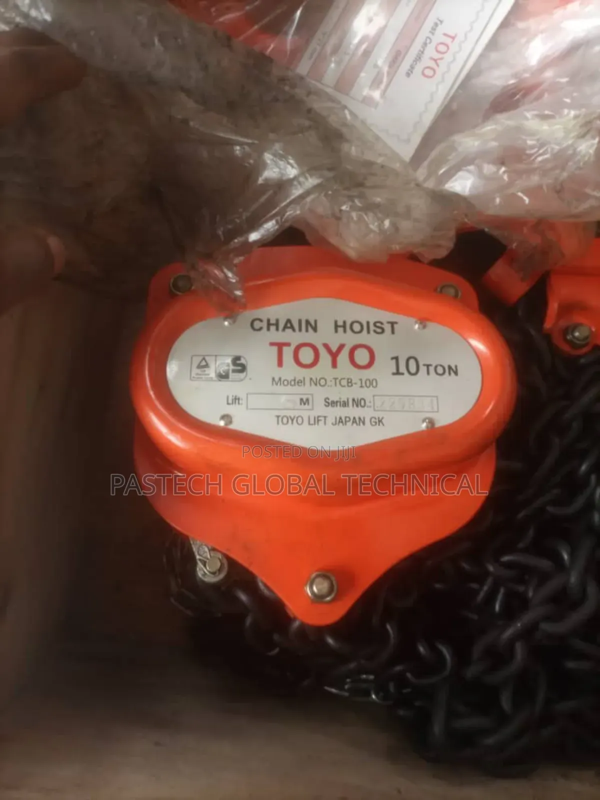 Toyo 10-Ton X 6m Chain Block/Chain Hoist