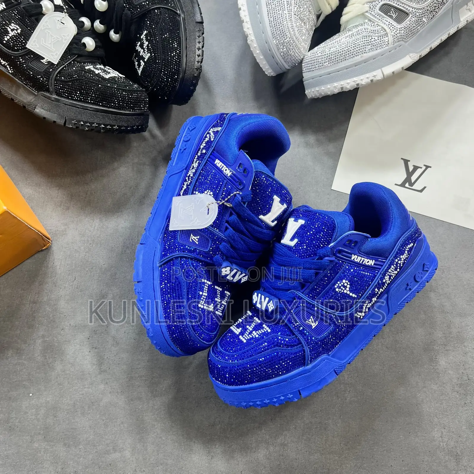 Louis Vuitton LV Trainers Maxi-Swarovski Crystal Sneakers