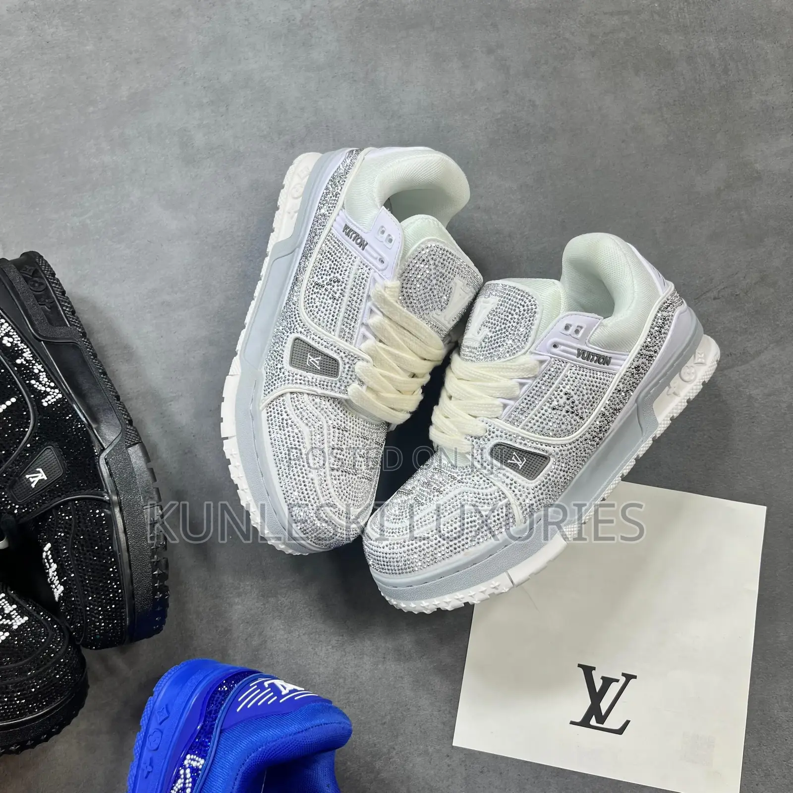 Louis Vuitton LV Trainers Maxi-Swarovski Crystal Sneakers