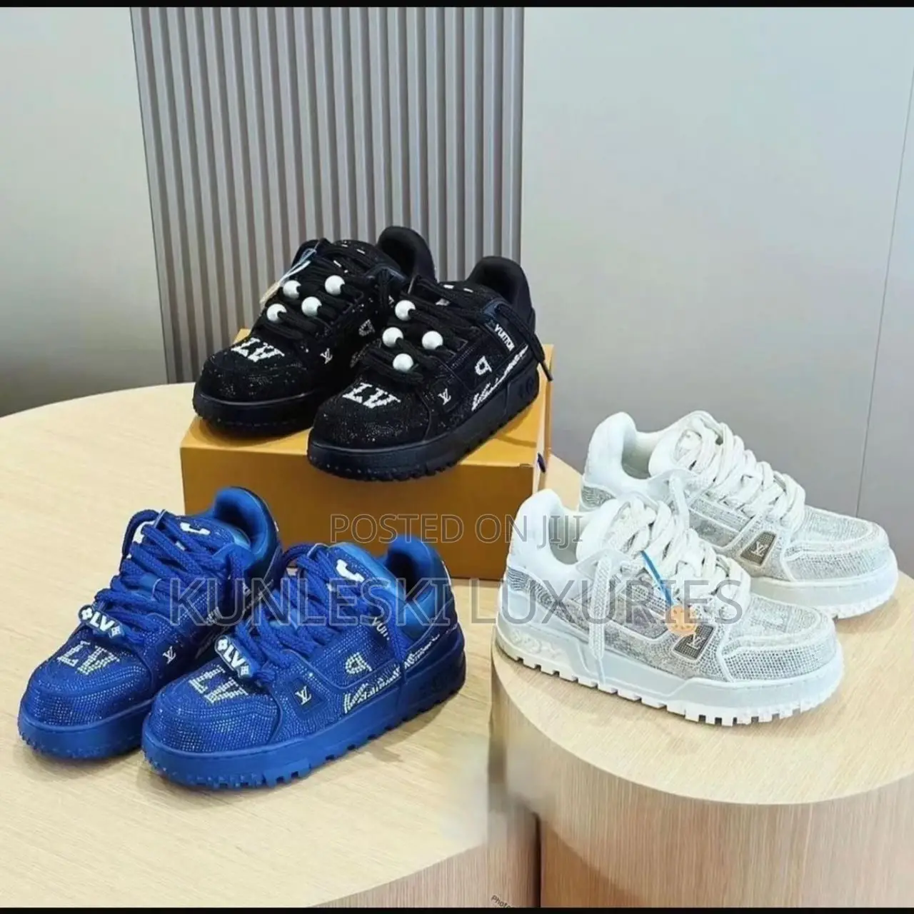 Louis Vuitton LV Trainers Maxi-Swarovski Crystal Sneakers