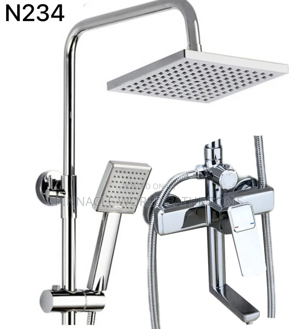 England Stainless Standing Shower Set 0087
