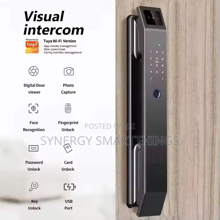 Tuya Smart Security Door Lock With Camera Fingerprints Mechanical Keys