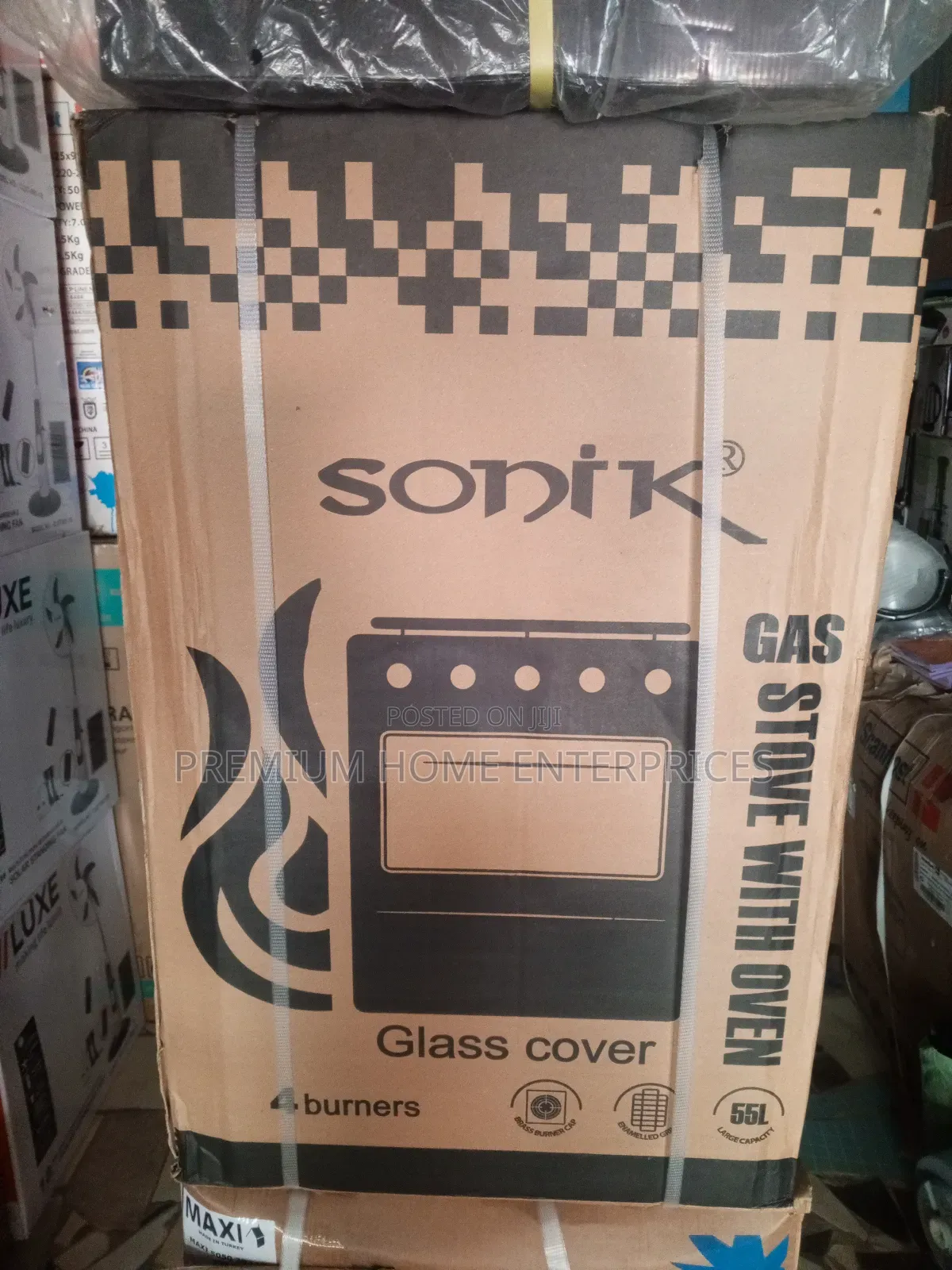 Sonik Auto Ignition All Gas 4 Burner 50 X 50 Standing Gas