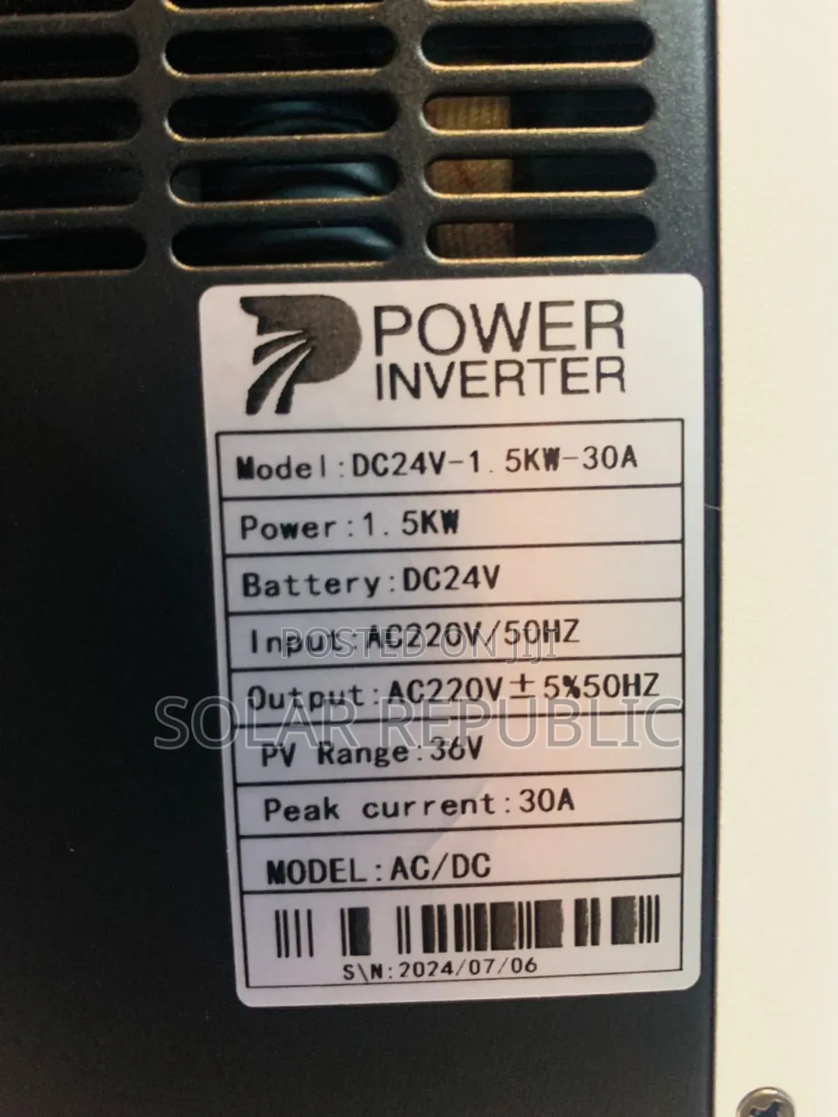 1.5kva 24V Hybrid Inverter Jordyele