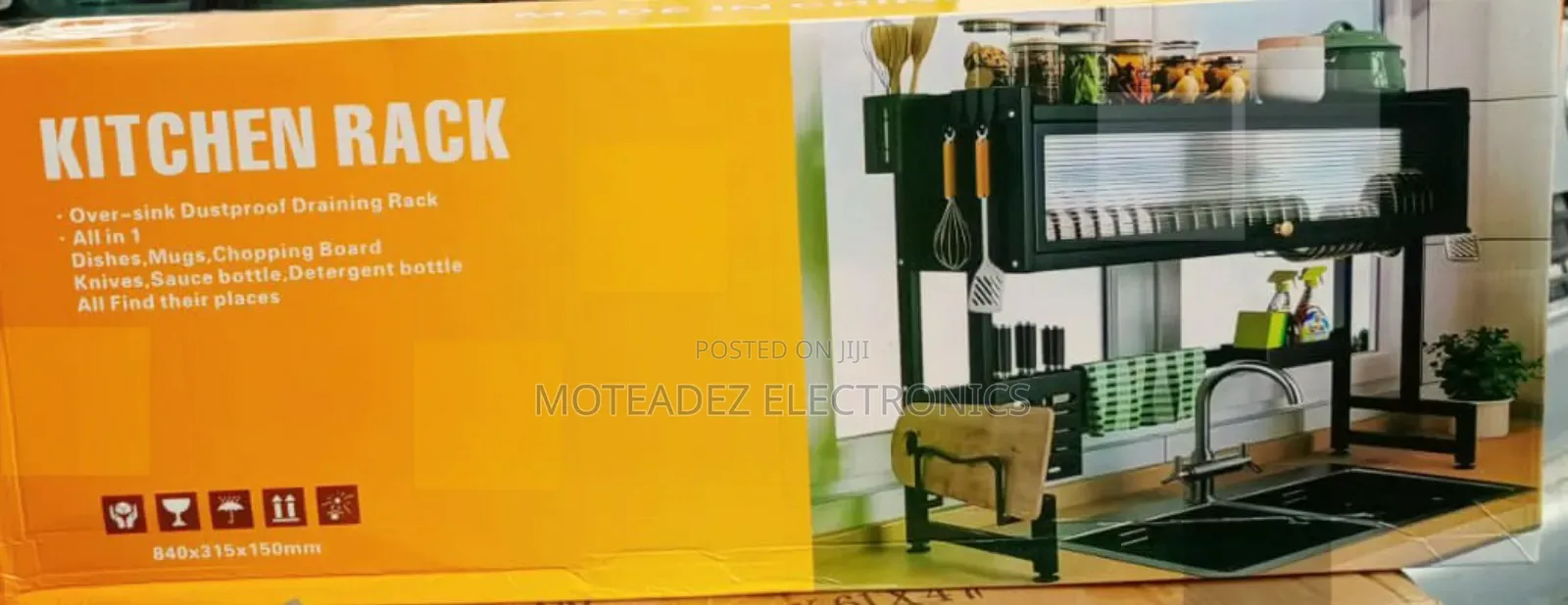 85cm Over the Sink High Quality Heavy Steel Dish/Plate Rack