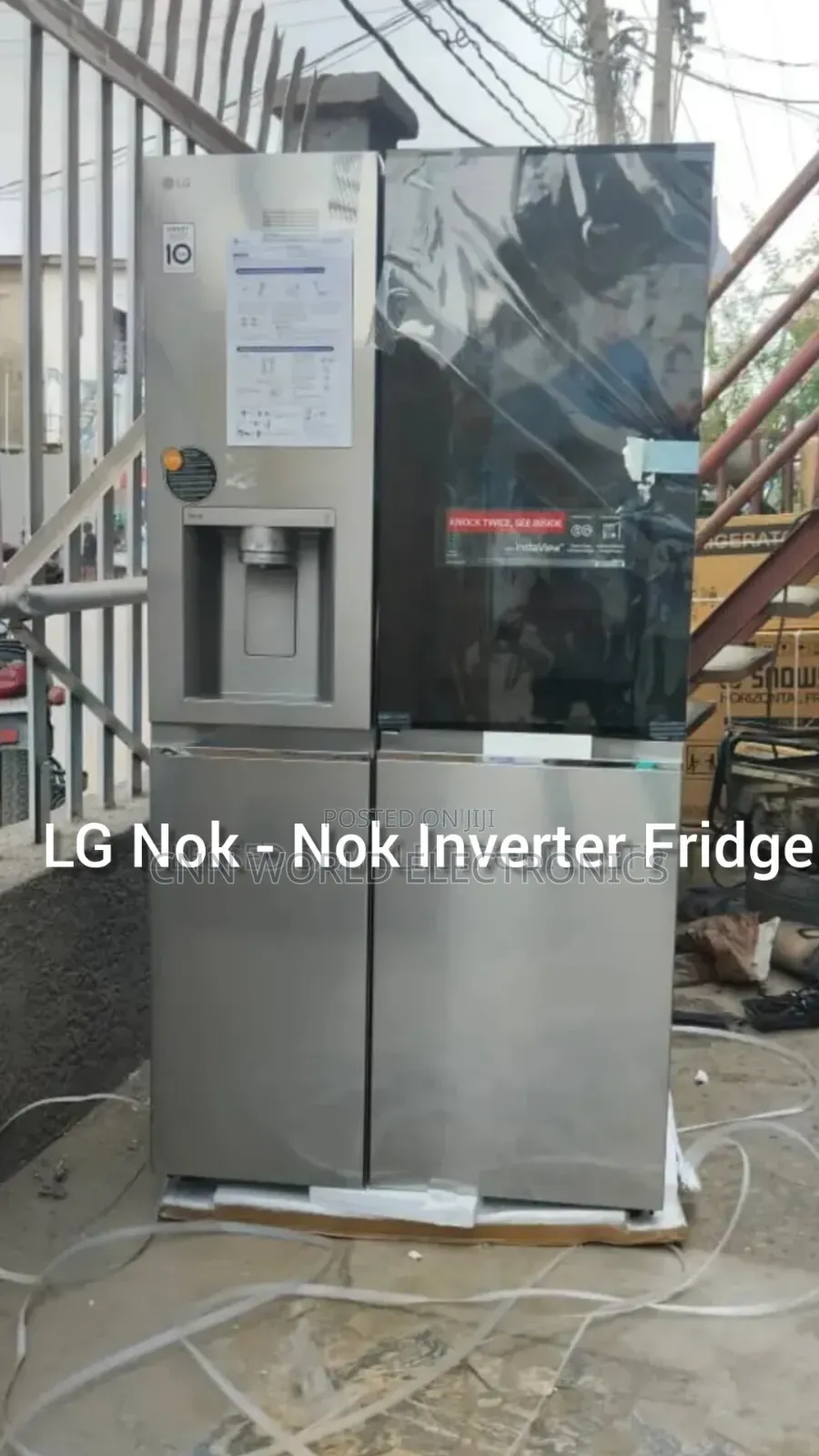 New LG 674L Nok - Nok Inverter Fridge Side by Side Ice Maker