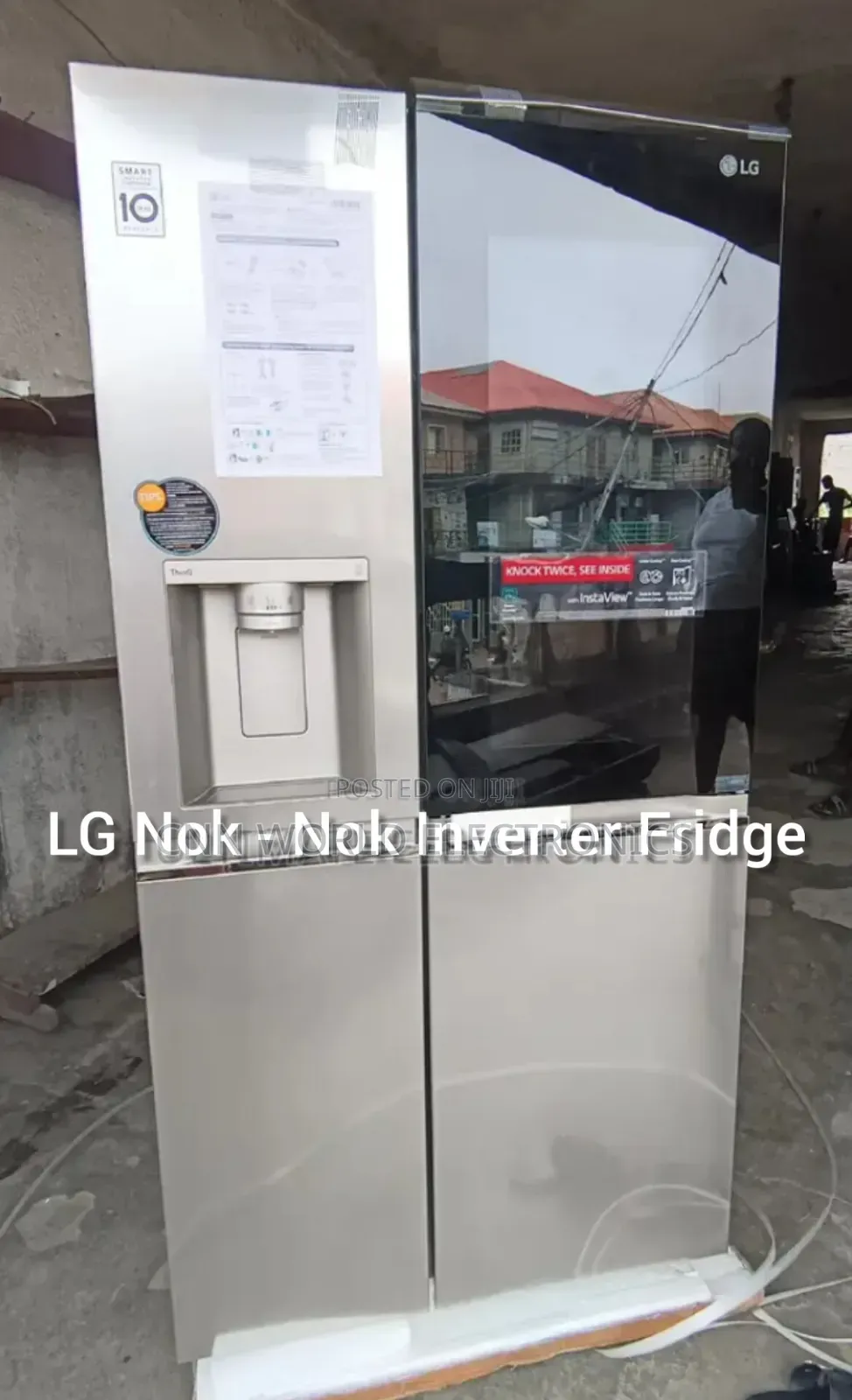 LG Inverter 674L Side by Side Fridge(Nok - Nok)Ice Dispenser