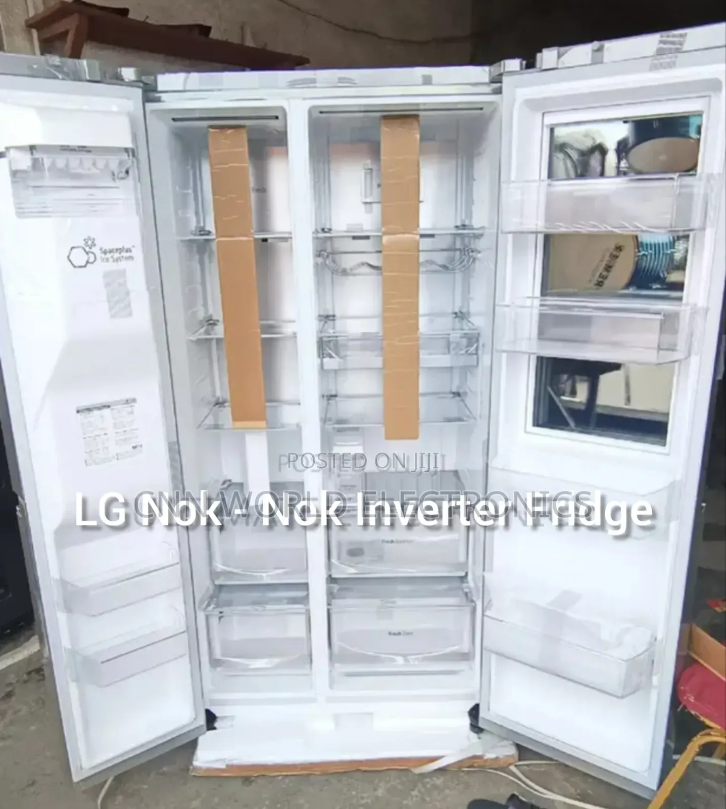 LG Inverter 674L Side by Side Fridge(Nok - Nok)Ice Dispenser