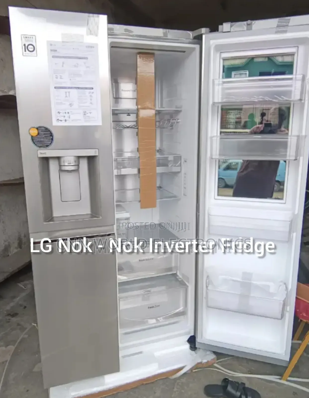 LG Inverter 674L Side by Side Fridge(Nok - Nok)Ice Dispenser