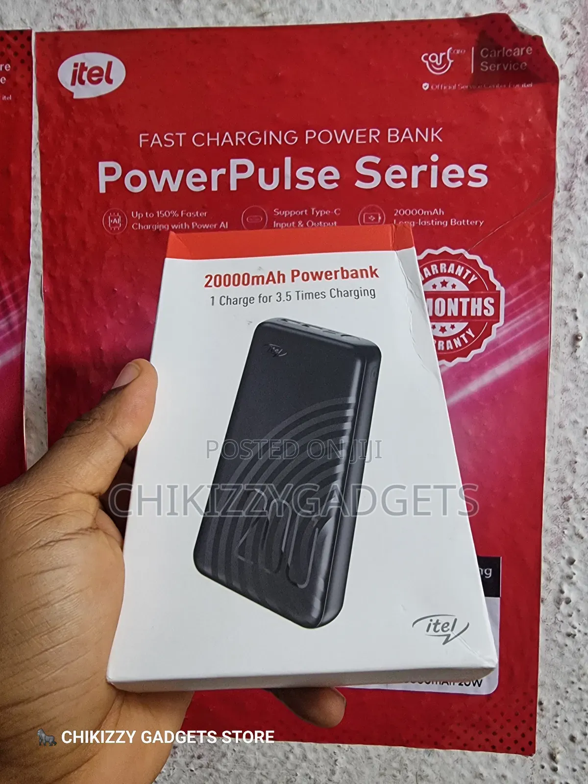 Original New Itel Smart Powerbank 20000mah