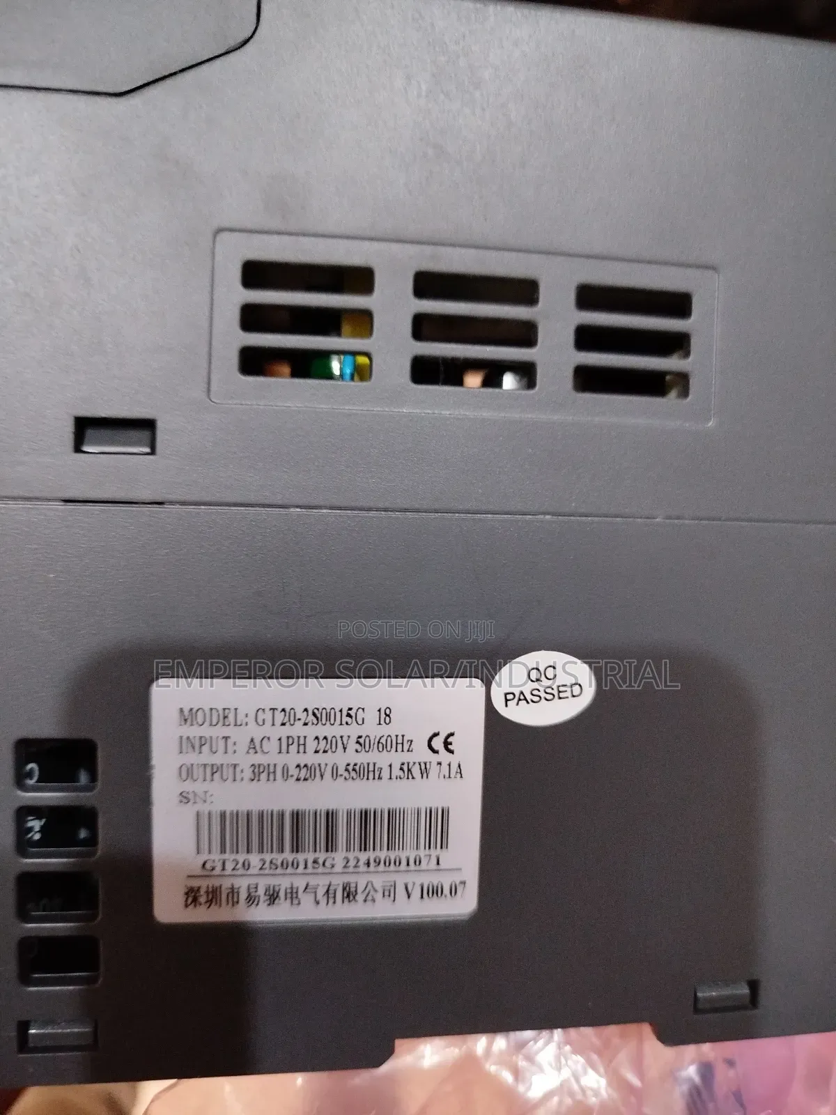 VFD Motor Drive Easy Drive 1.5kw /2hp