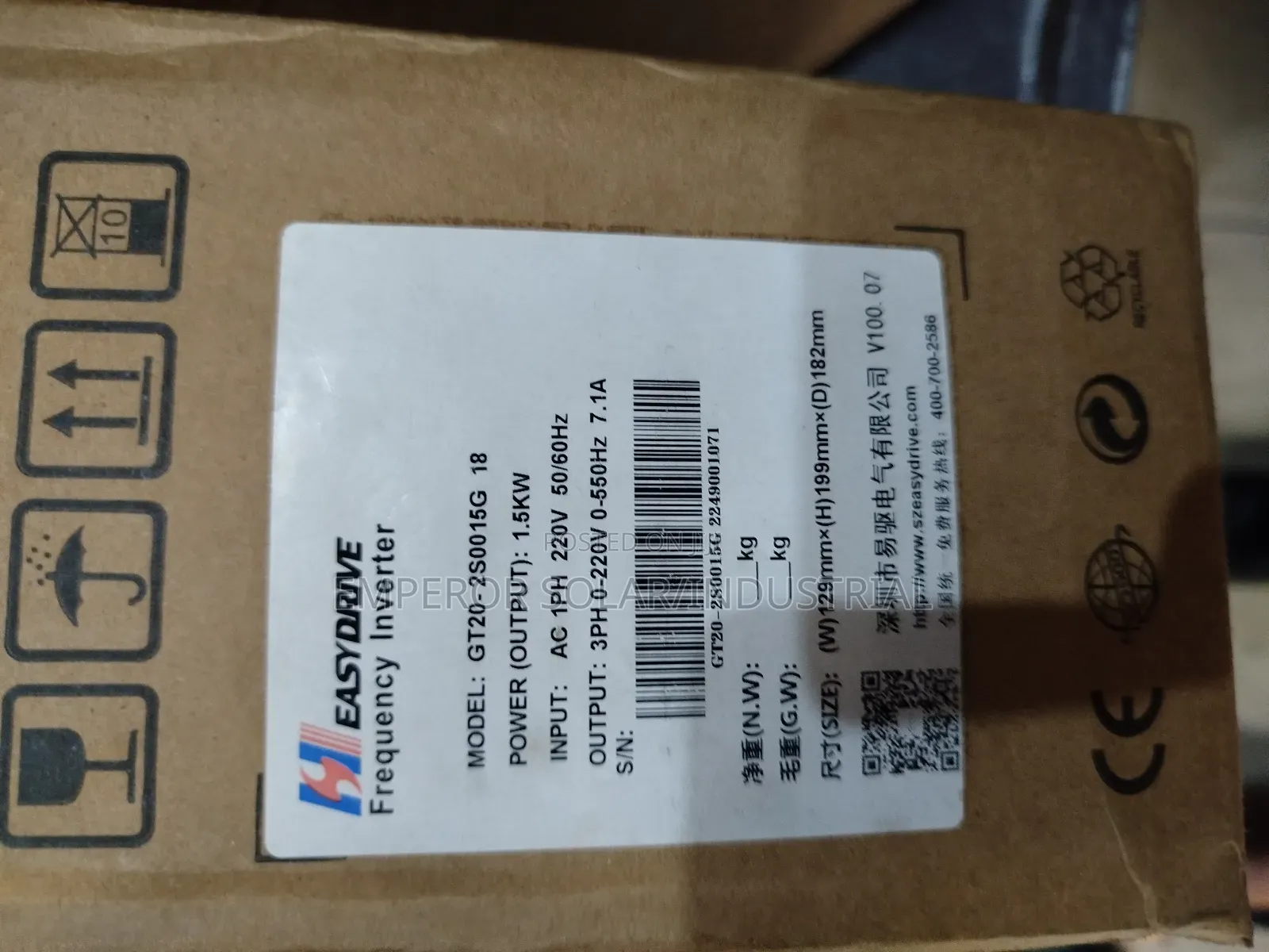 VFD Motor Drive Easy Drive 1.5kw /2hp