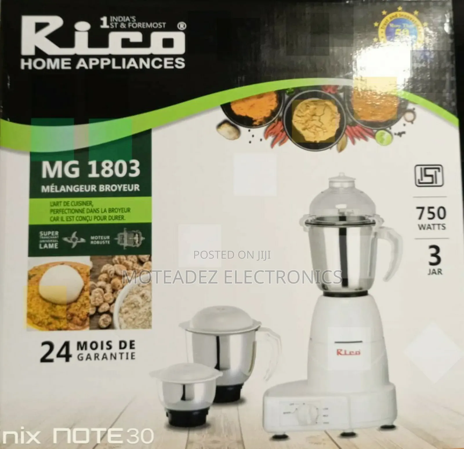 Rico 750w Multifunction Heavy Duty Mixer, Blender Grinder