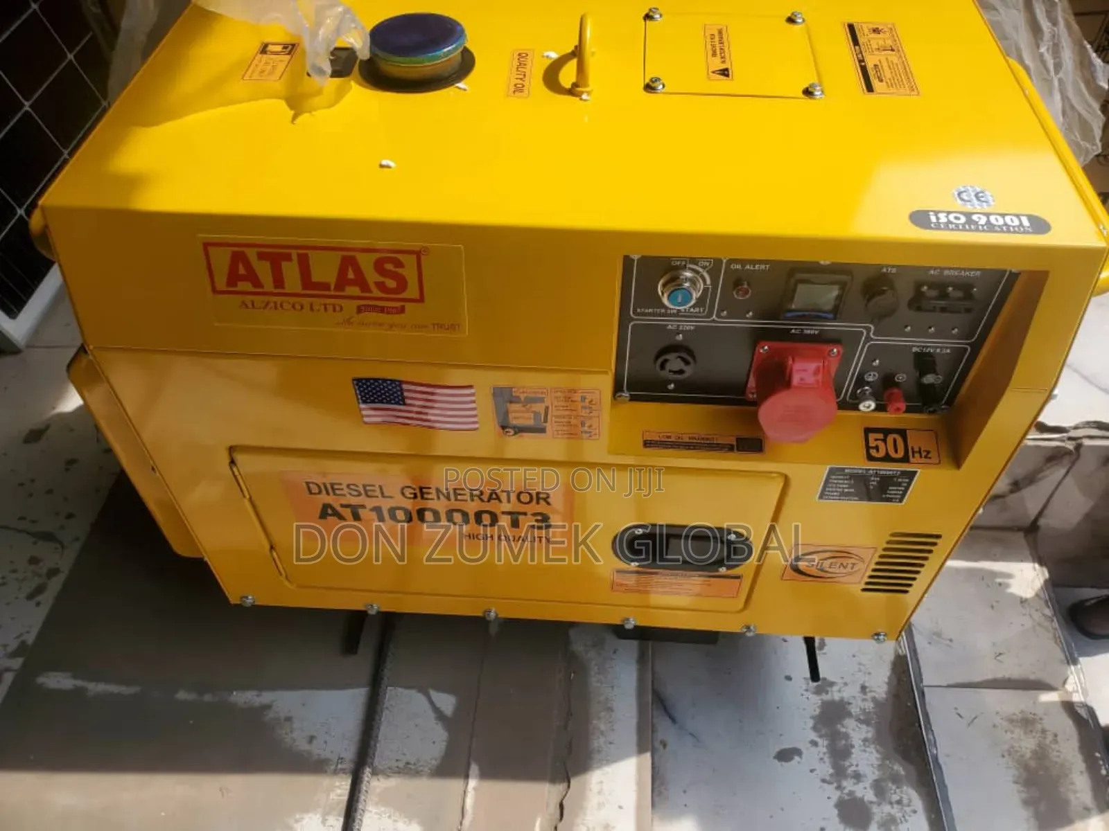 3phase ATLAS Diesel Soundproof Diesel Engine Generator