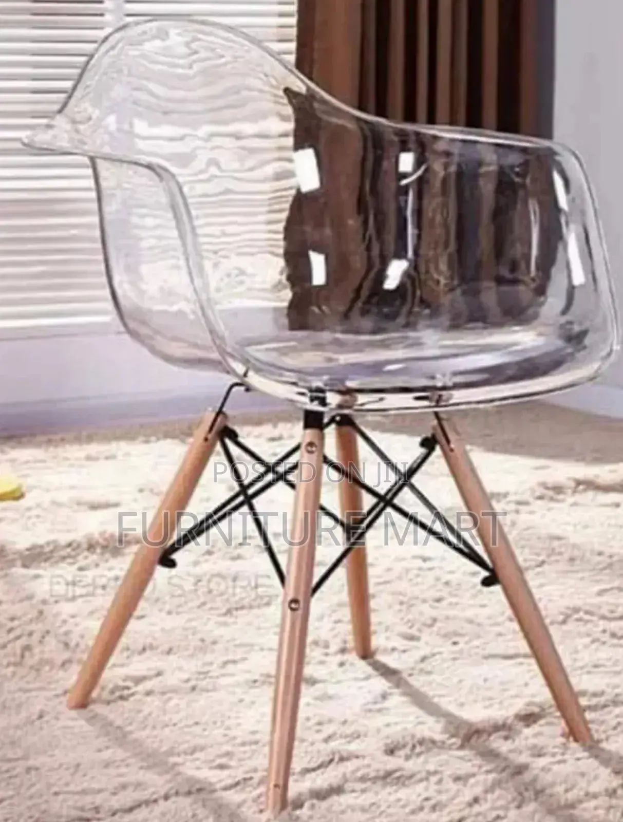 Crystal Chair With Armrest