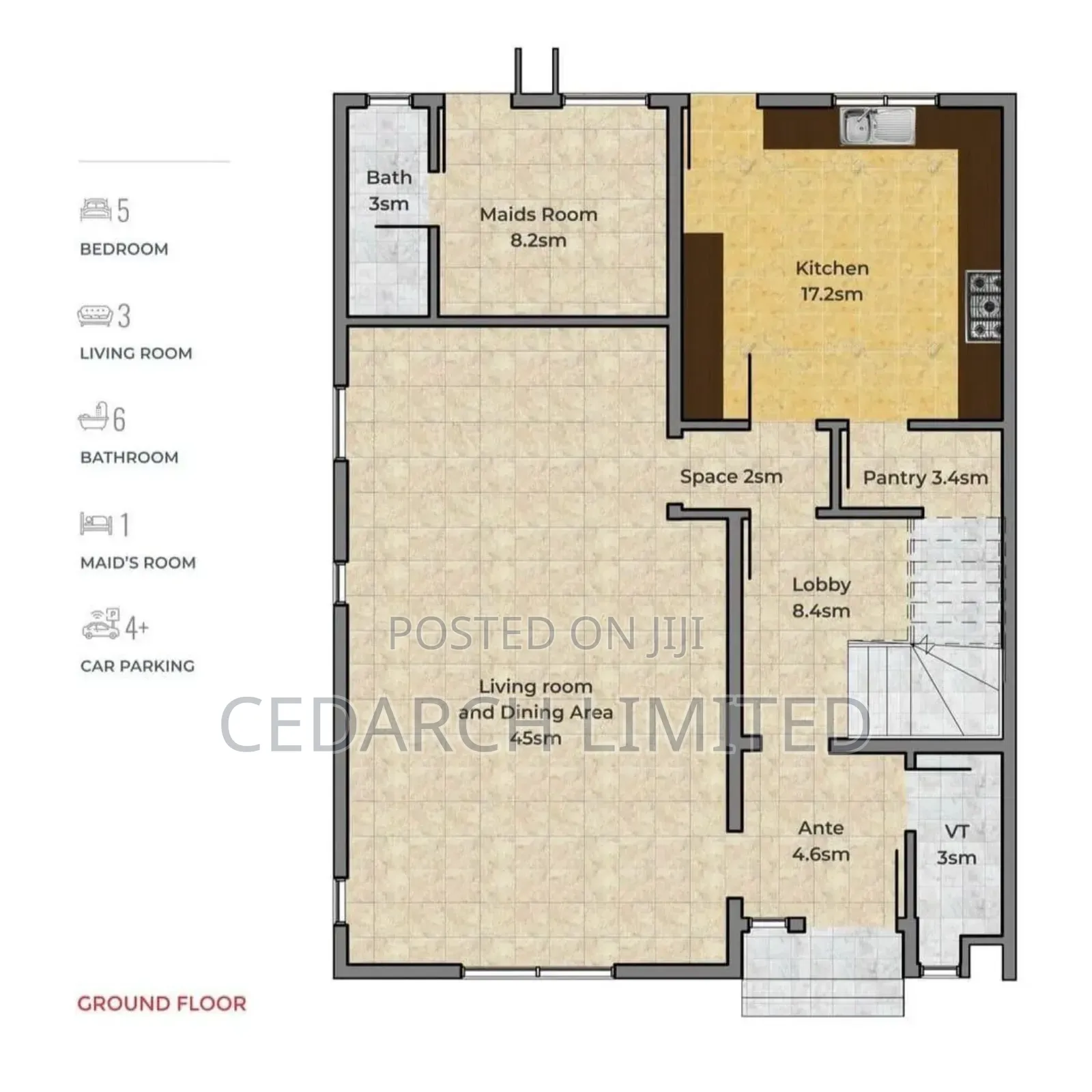5bdrm Duplex in Life Camp for sale