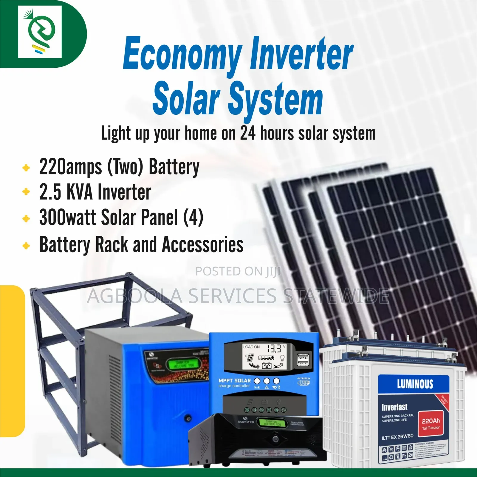 2.5 Kva Inverter Solar System
