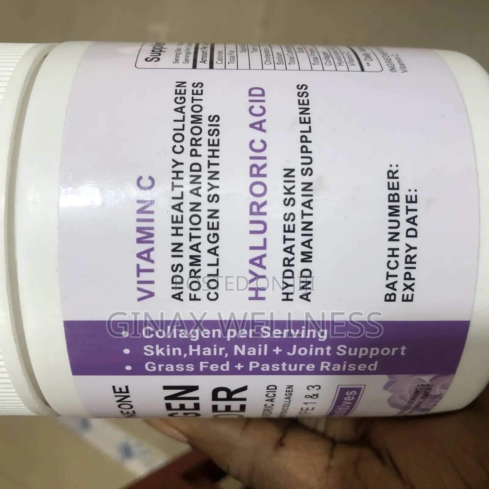 Collagen Powder (Type 1 and 3) With Vitamin C (9000mg )