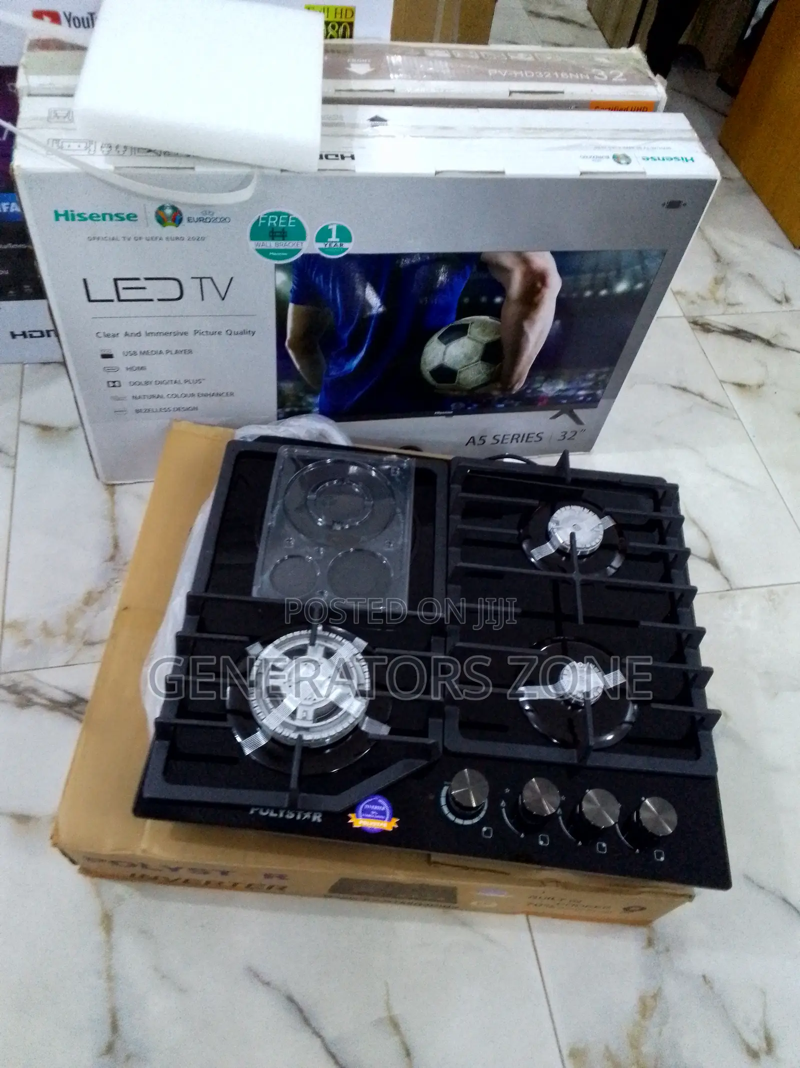 Polystar 3+1 Eco-Friendly Operation Built-in Eletric Gas Hob
