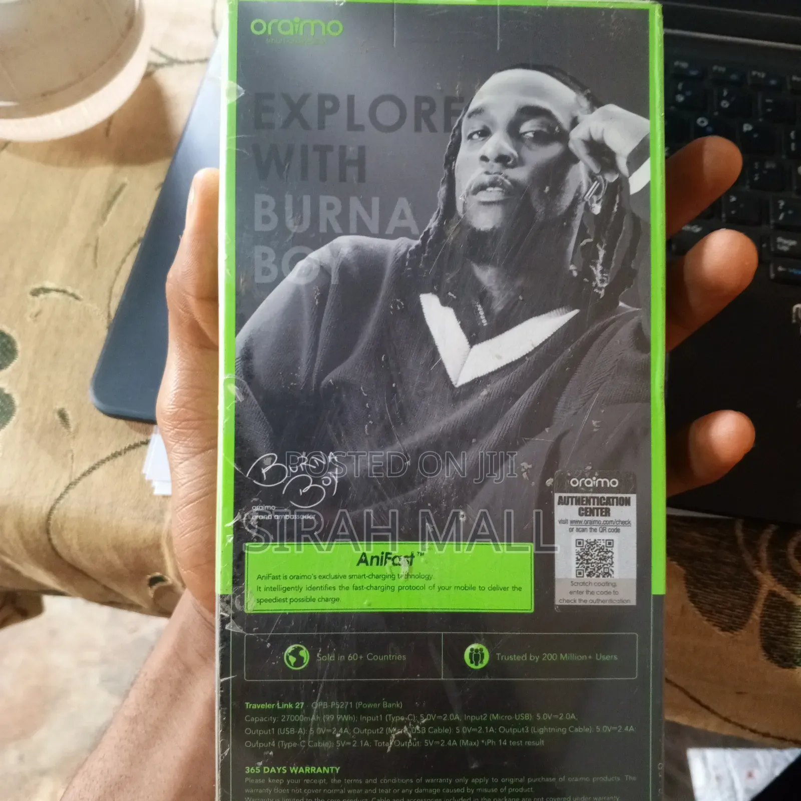 Oraimo 12v 27000mah With Cables