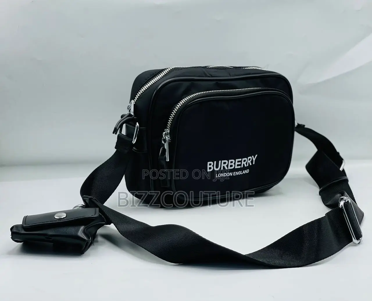 Original Burberry Black Side Bag Is Available in Store Now
