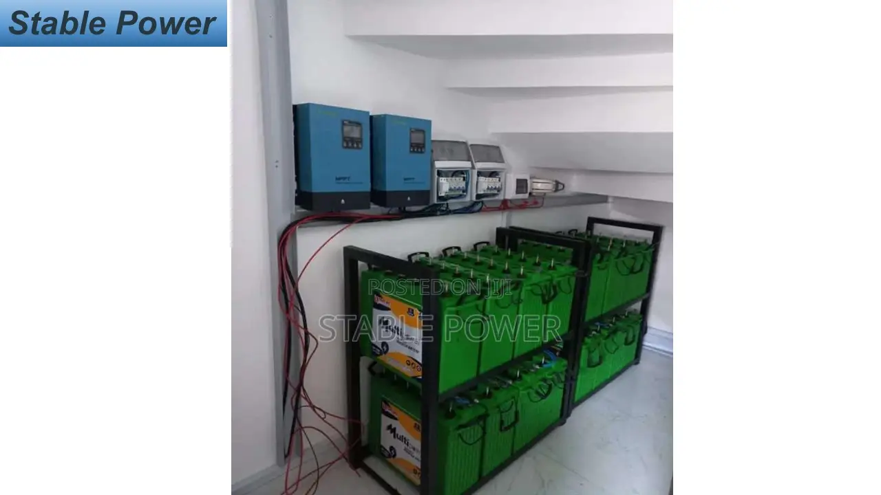 10KVA Inverter + 16 Batteries and 24 480w Panels