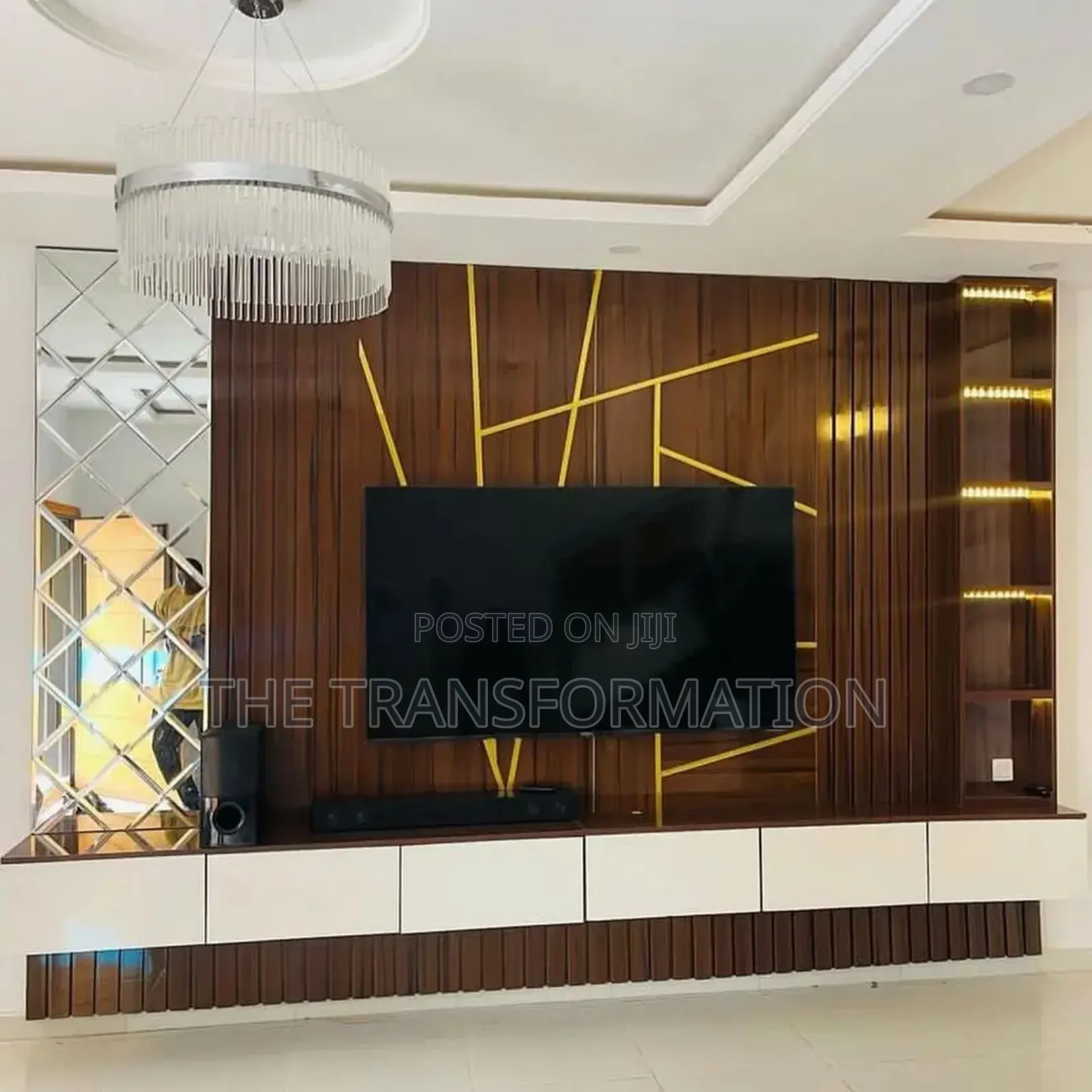 Tv Console With Glass