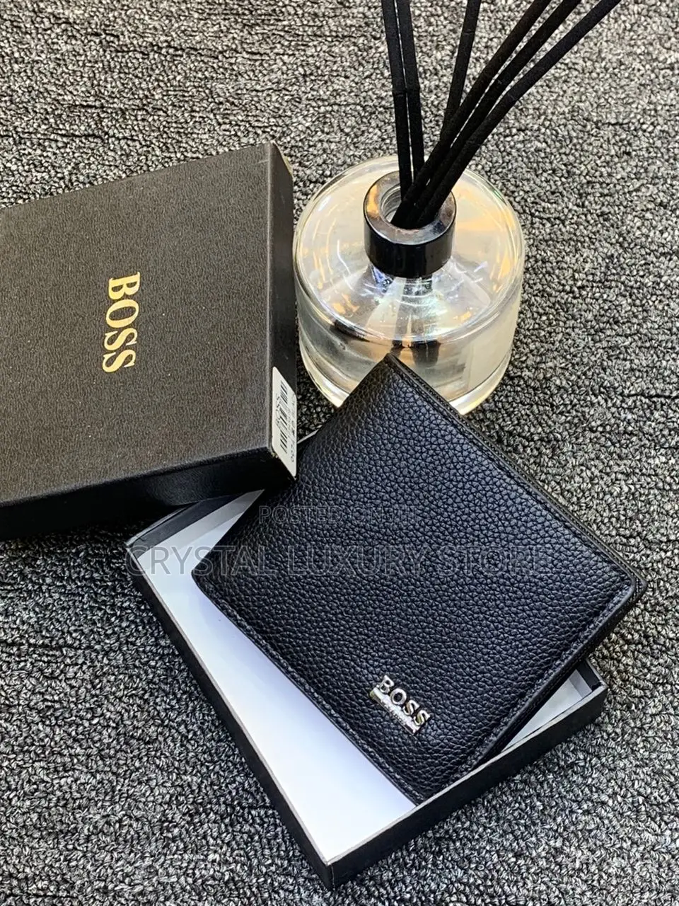 BOSS Quality Luxury Men Genuine Leather Purse