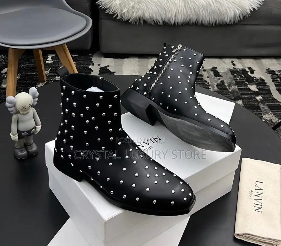 Lanvin Madley Quality Luxury Men Ankle Boots
