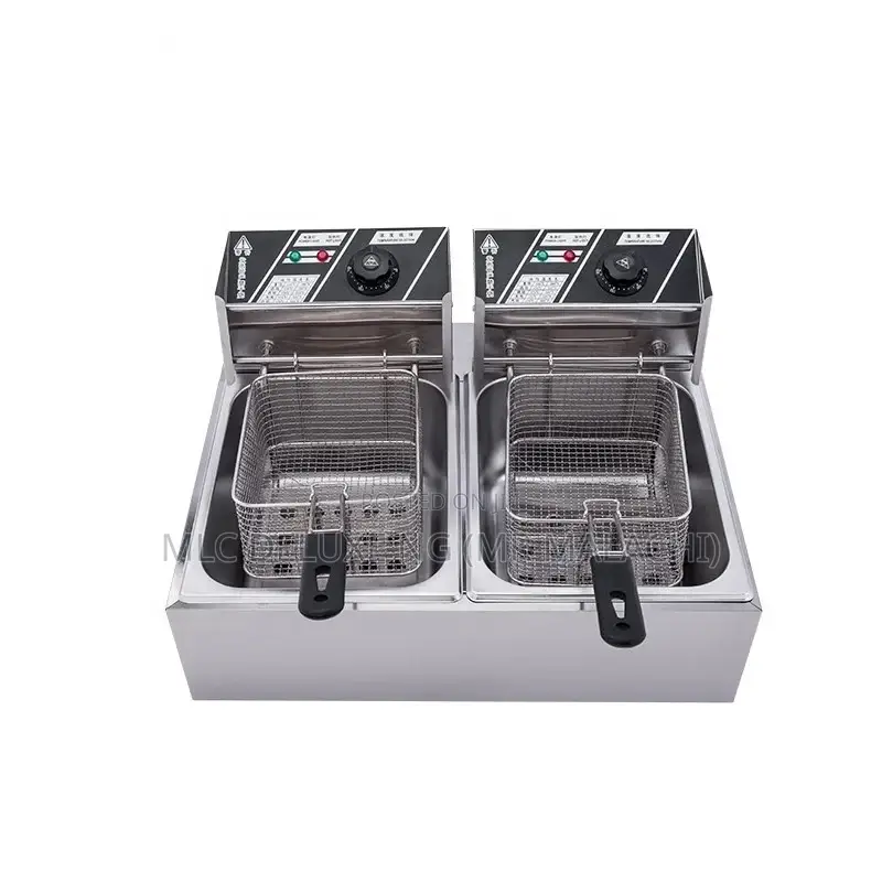 2 Baskets Kitchen Deep Fryer (Electric) 8L X2 Double Fryer